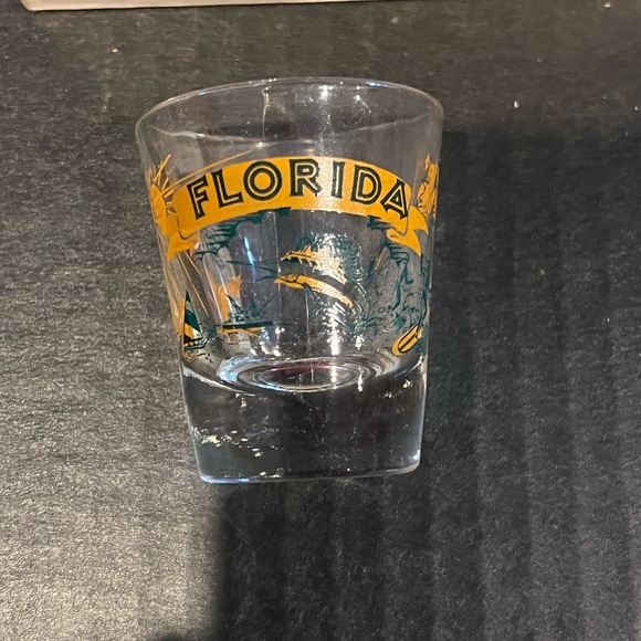 Florida shot glasses, set of 4, vintage in original 1960s box - Picture 2 of 4